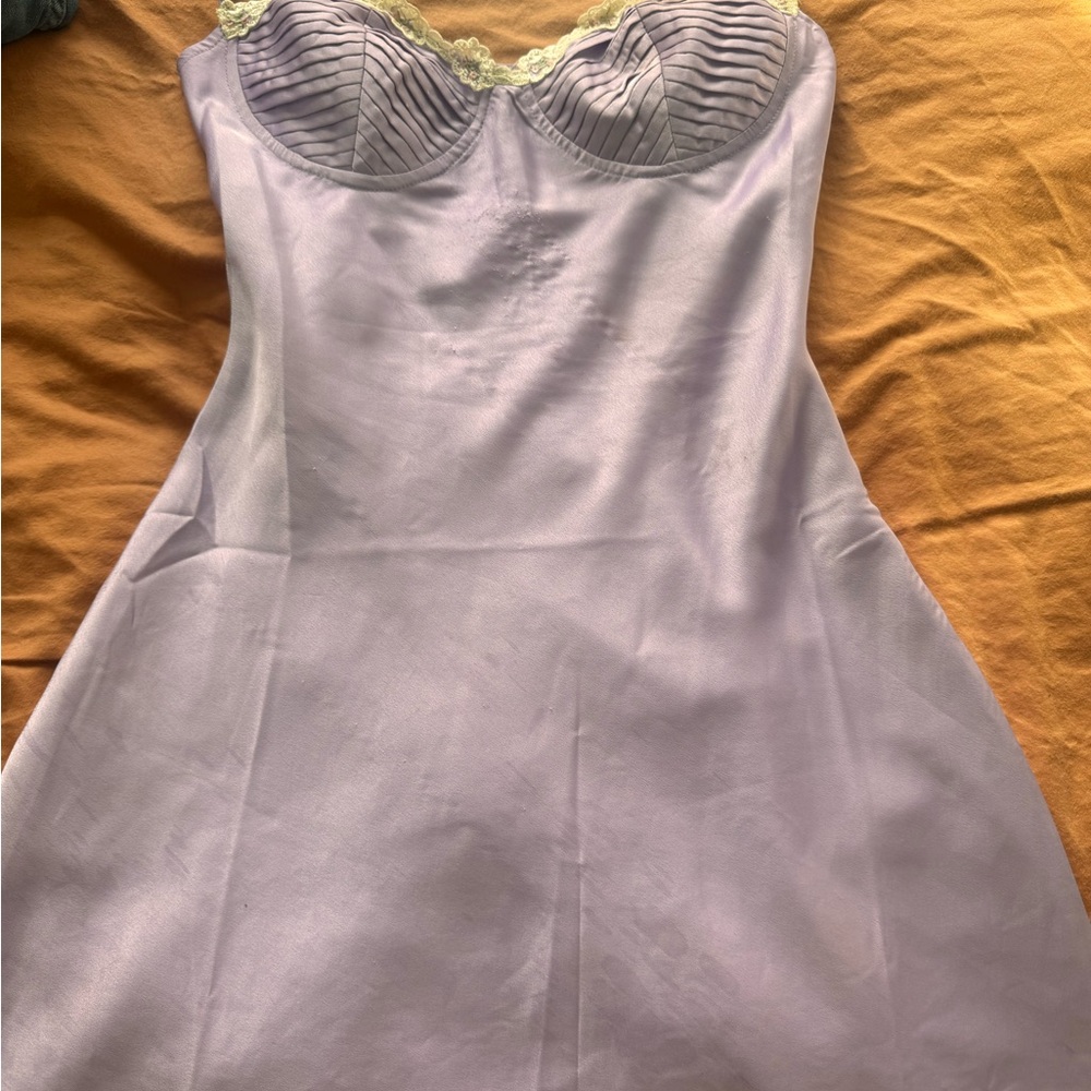 Mini purple White Fox dress